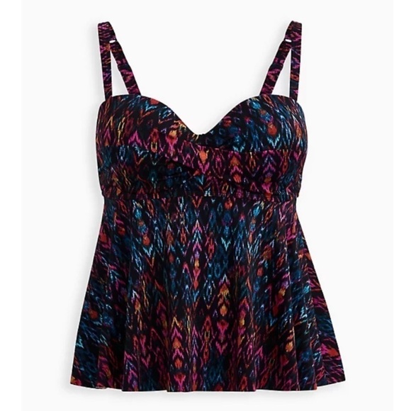 TORRID Multi Ikat Tankini & High Waisted Swim Set - Picture 8 of 10